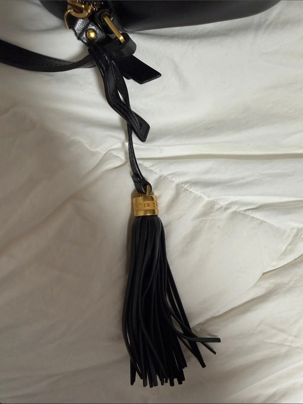 Yves Saint Laurent Leopard Print Camera Bag with Tassel - Picture 12 of 14